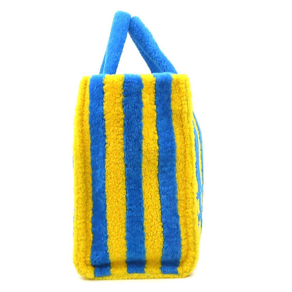 Fendi Blue Shoulder Mouton Yellow Bag